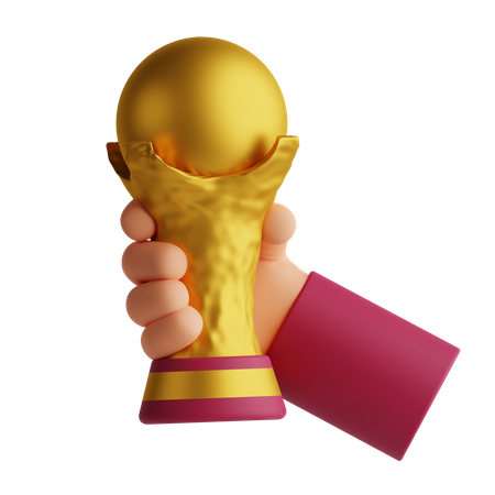 Football World Cup Trophy  3D Icon