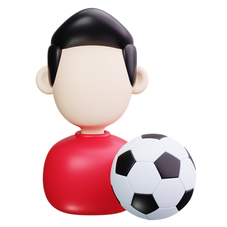 Joueur de football  3D Icon