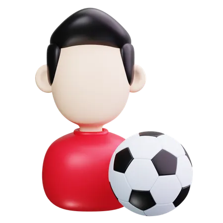 Joueur de football  3D Icon