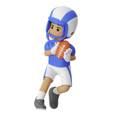 Coureur de football américain  3D Icon