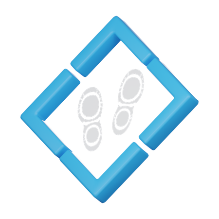 Footprint  3D Icon