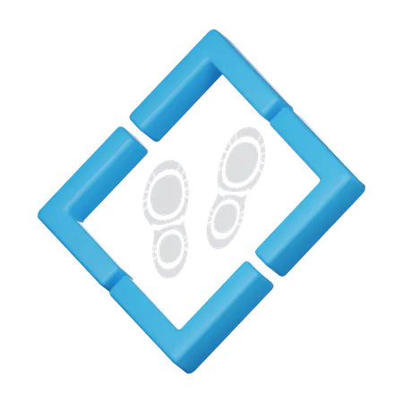 Footprint  3D Icon