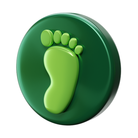Footprint 3D Icon