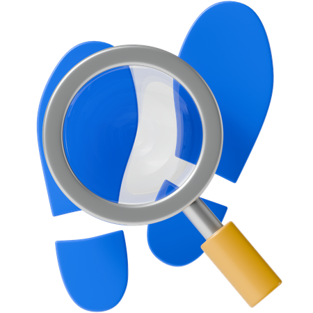 FootPrint Investigation  3D Icon