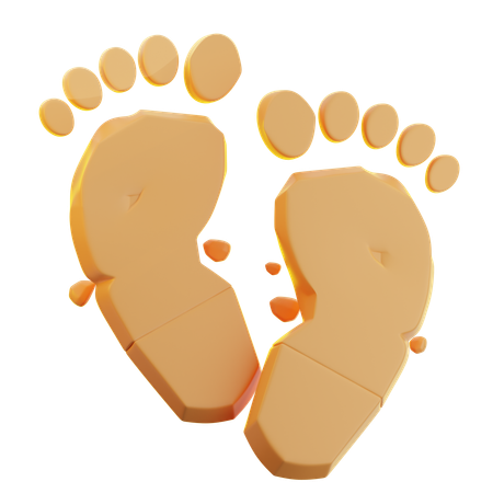 Footprints  3D Icon