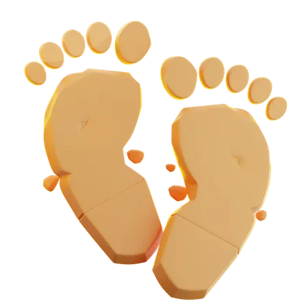 Footprints  3D Icon
