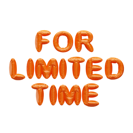 For Limited Time  3D Icon