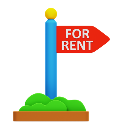 For Rent  3D Icon