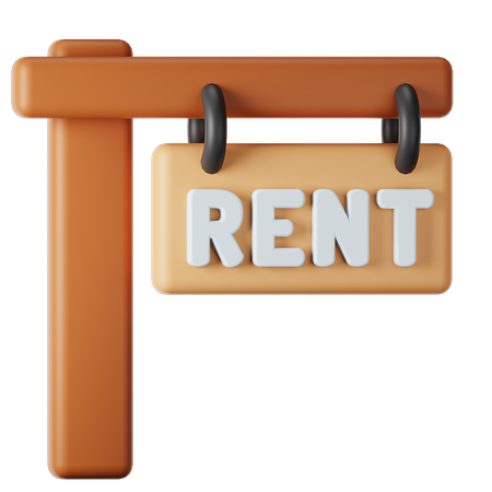 For Rent  3D Icon