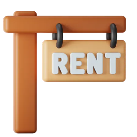 For Rent  3D Icon