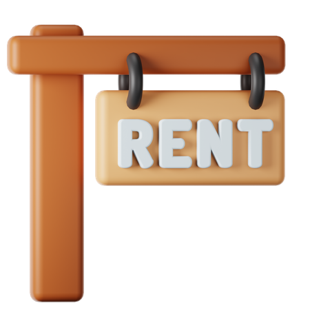 For Rent  3D Icon
