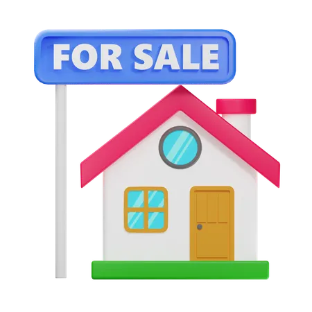 For Sale House  3D Icon