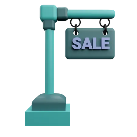 For Sale Sign Board  3D Icon