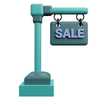 For Sale Sign Board  3D Icon