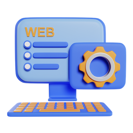 For Web Data Optimization  3D Icon