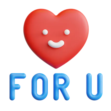 For You  3D Sticker