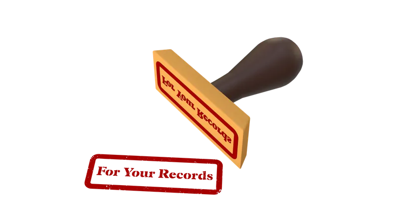 For Your Records  3D Icon