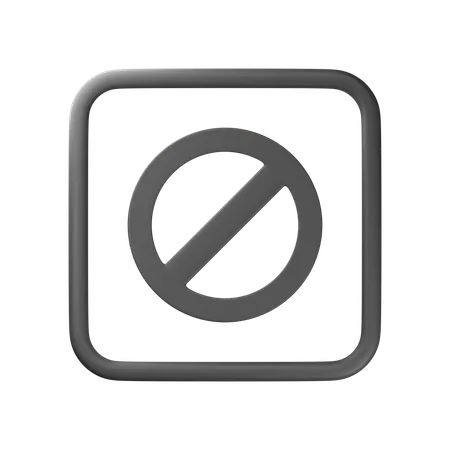Forbidden  3D Icon