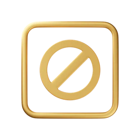 Forbidden  3D Icon
