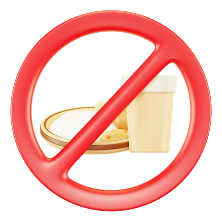 Forbidden To Eat  3D Icon