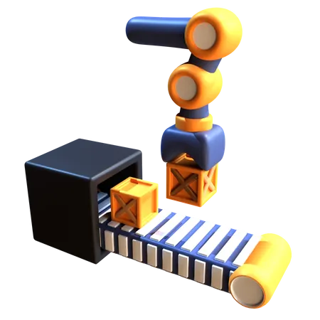 Fördermaschine  3D Icon