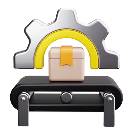 Fördersystem  3D Icon