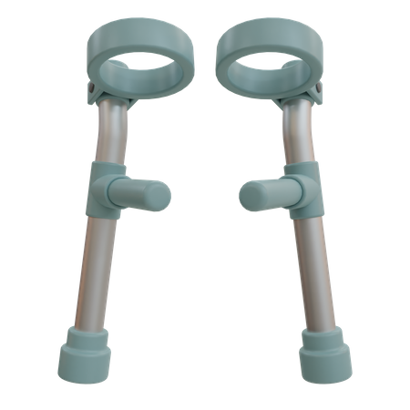 Forearm Crutch  3D Icon