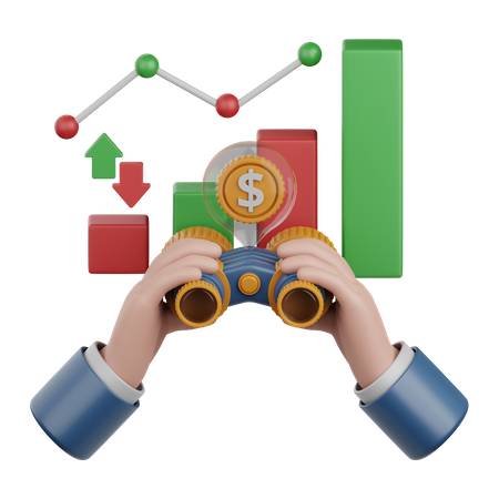 Forecast Analytics  3D Icon