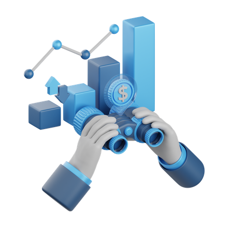 Forecast Analytics  3D Icon