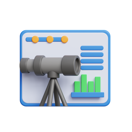 Forecast Analytics  3D Icon