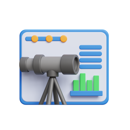 Forecast Analytics  3D Icon