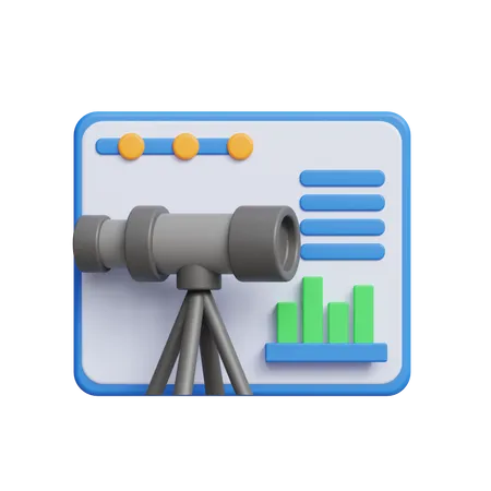Forecast Analytics  3D Icon