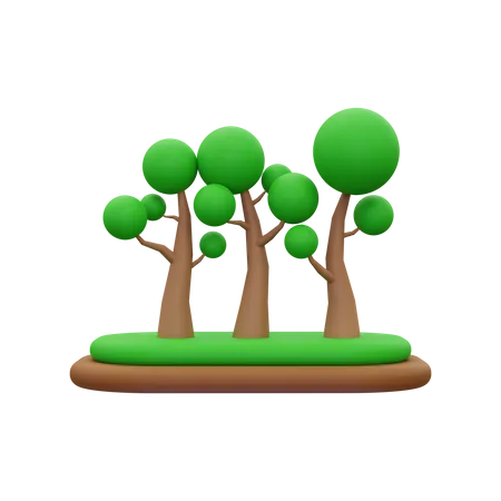 Forest  3D Icon