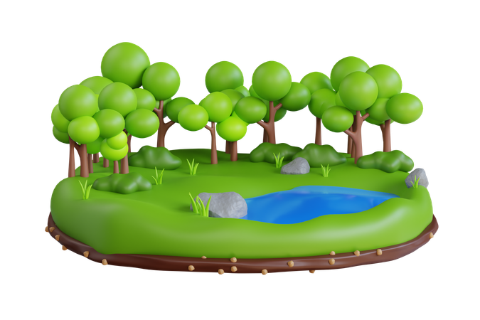 Forest  3D Icon