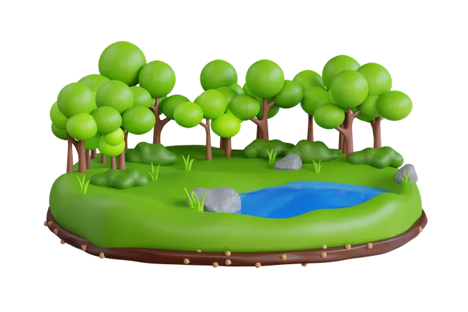 Forest  3D Icon