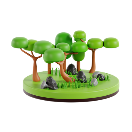 Forest  3D Icon