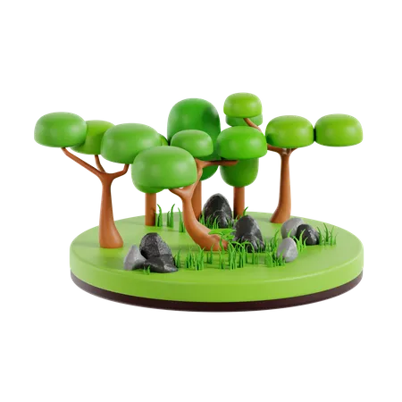 Forest  3D Icon