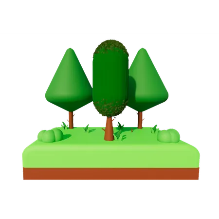 Forest  3D Icon