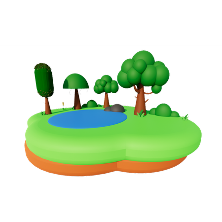 Forest  3D Icon