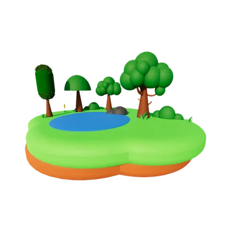 Forest  3D Icon