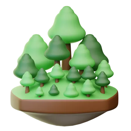 Forest  3D Icon