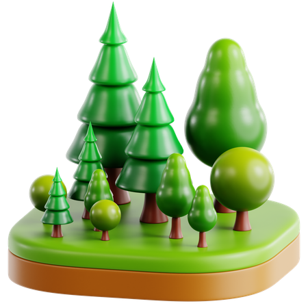 Forest  3D Icon