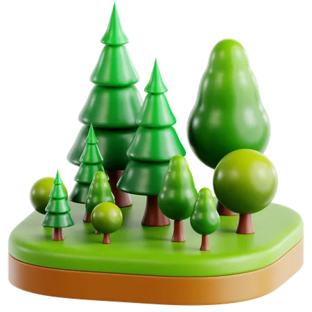Forest  3D Icon