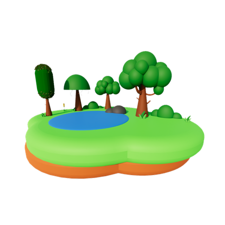 Forest  3D Icon