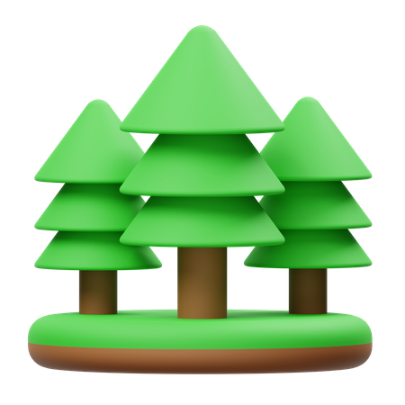 Forest  3D Illustration