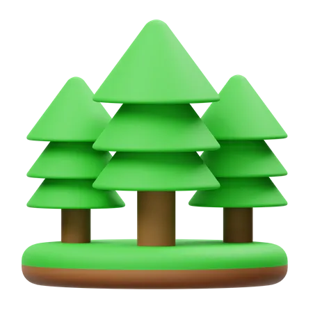 Forest  3D Illustration