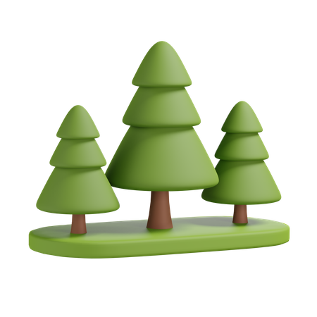 Forest  3D Illustration