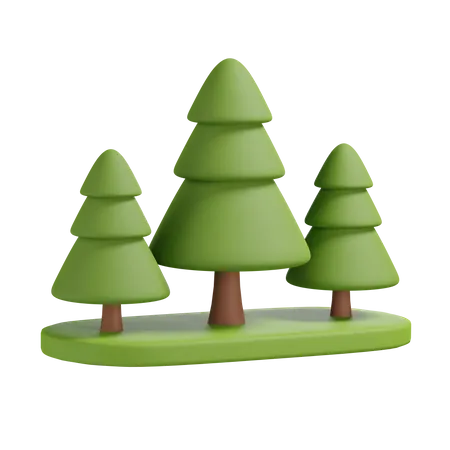 Forest  3D Illustration