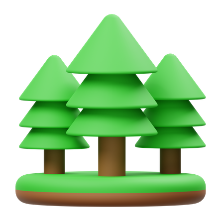 Forest 3D Illustration