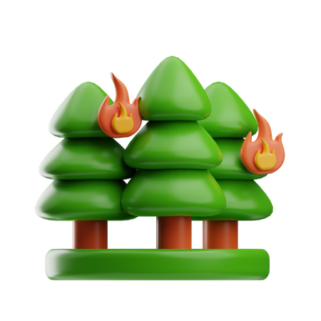 Forest Fire  3D Icon